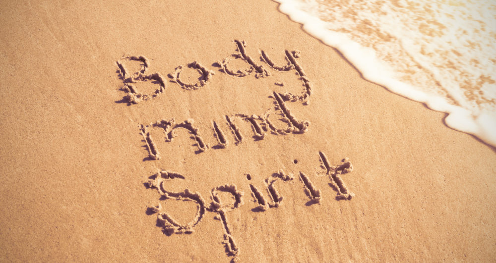 Body mind soul in zand Body mind soul in zand